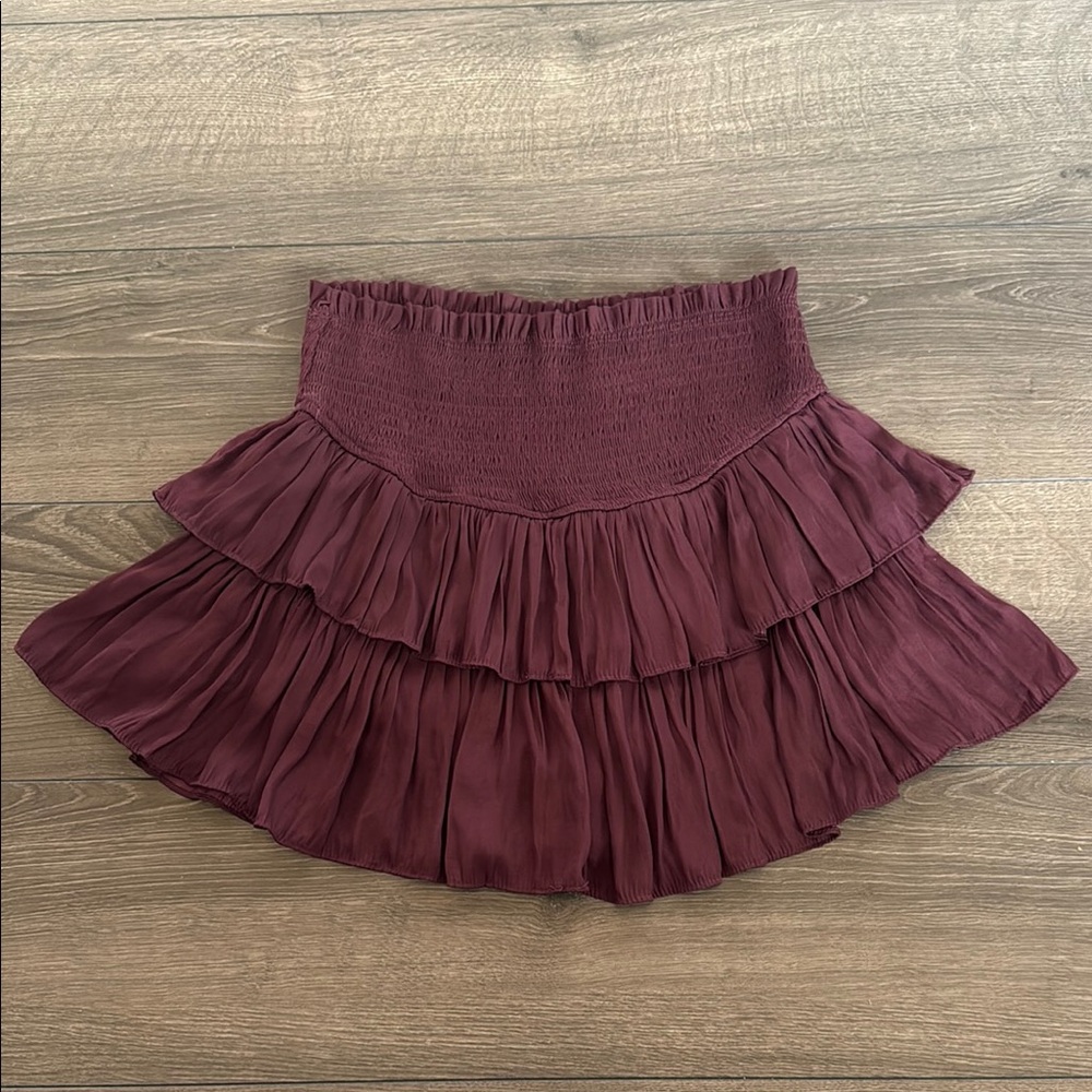 Mustard Seed Red Mini Bubble Skirt